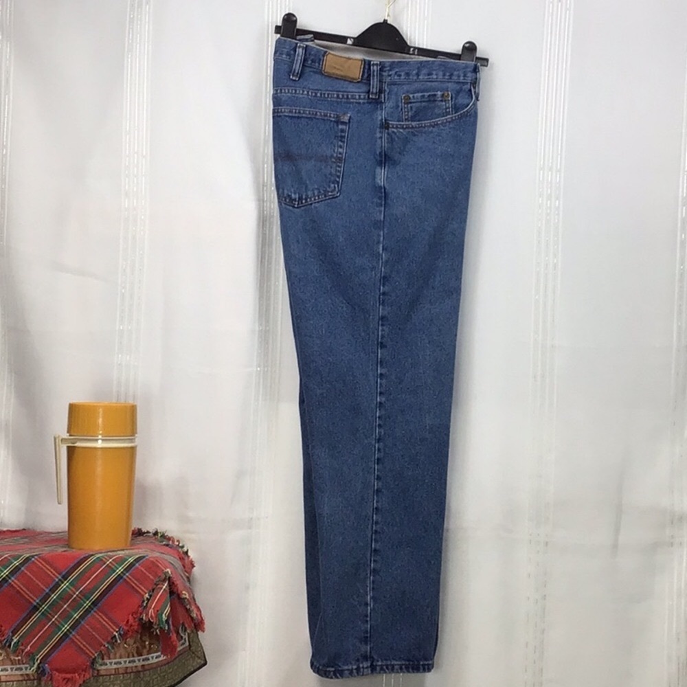 🚀 Urban Pipeline Relaxed Fit Cotton Zip Front 5 Pocket Denim 40 X 30 Blue Jeans - Picture 1 of 10
